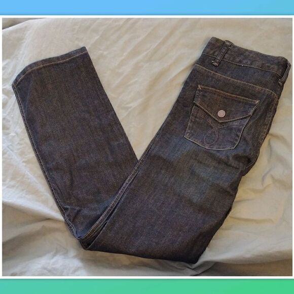 CALVIN KLEIN JEANS Womens' Lean Boot Blue Jeans Size 27/4 - Picture 4 of 7